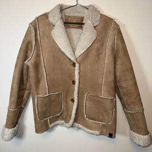 Avalanche Tan Teddy Jacket with Cream Accents